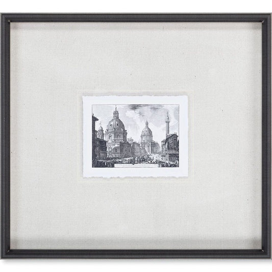 Mercana - Veduta della Chiese Madonna MC by Piranesi a Framed Art Print Matted under Glass - 9587 view 2