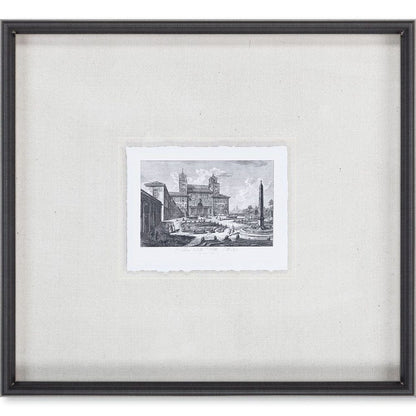 Mercana - Veduta della Villa Medici MC by Piranesi a Framed Art Print Matted under Glass - 9585 view 2
