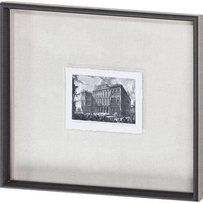 Mercana - Veduta sul Monte Quirinale MC by Piranesi a Framed Art Print Matted under Glass - 9588 view 1