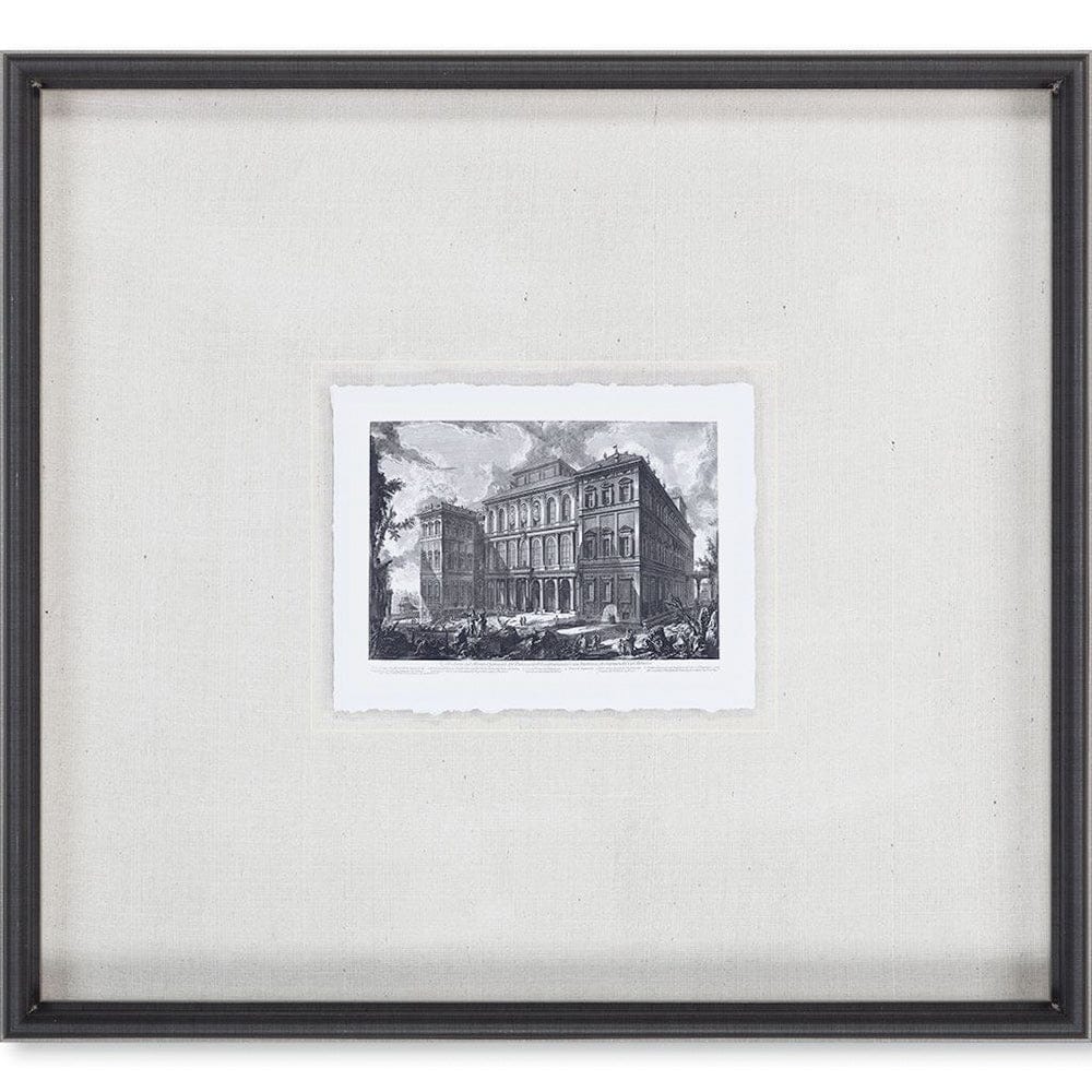 Mercana - Veduta sul Monte Quirinale MC by Piranesi a Framed Art Print Matted under Glass - 9588 view 2