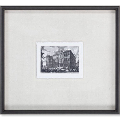 Mercana - Veduta sul Monte Quirinale MC by Piranesi a Framed Art Print Matted under Glass - 9588 view 2