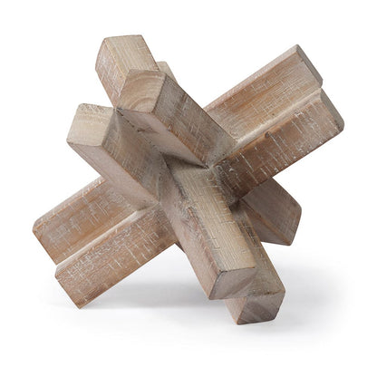 Mercana - Vega I Small 6L x 6W Natural Wood Jack Object - 68645 view 1
