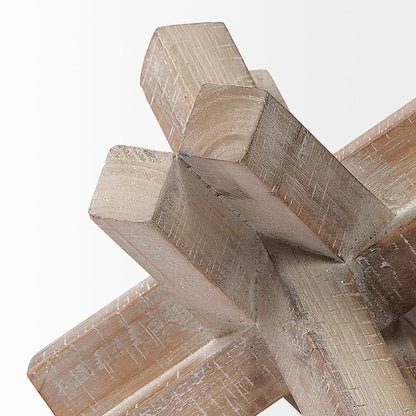 Mercana - Vega I Small 6L x 6W Natural Wood Jack Object - 68645 view 5