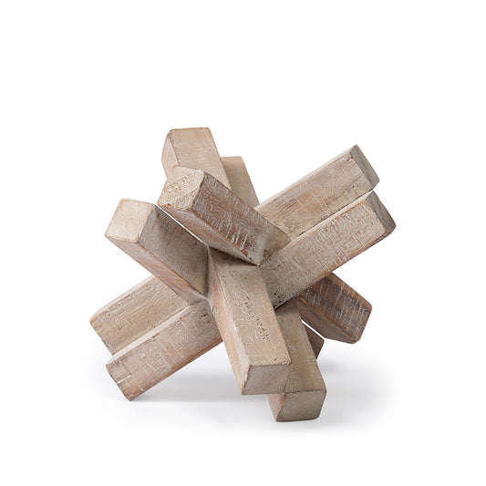 Mercana - Vega II Large 7L x 7W Natural Wood Jack Object - 68646 view 1