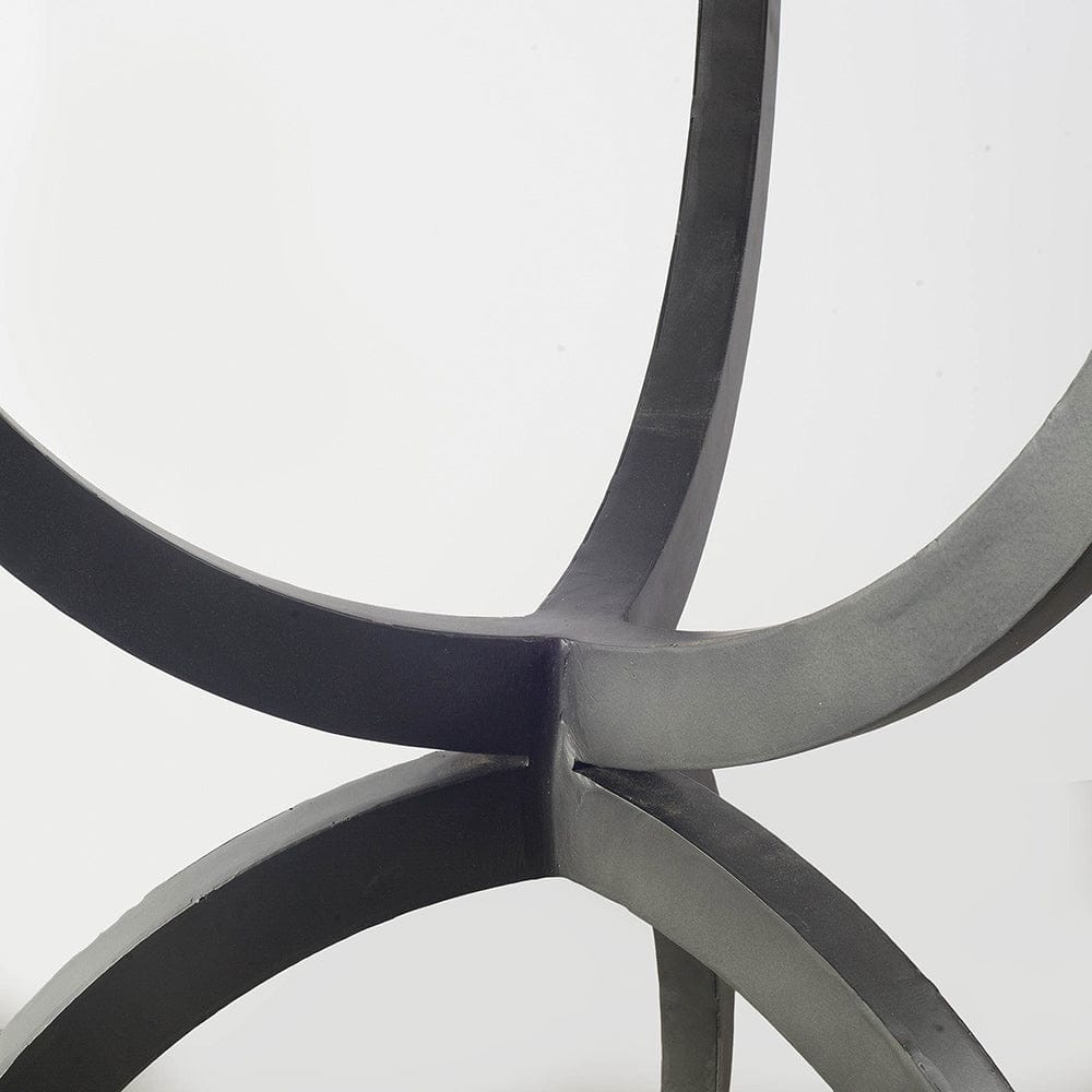 Mercana - Veneto 40" Round White Marble Top with Black Metal Base Dining Table - 67503-AB view 3