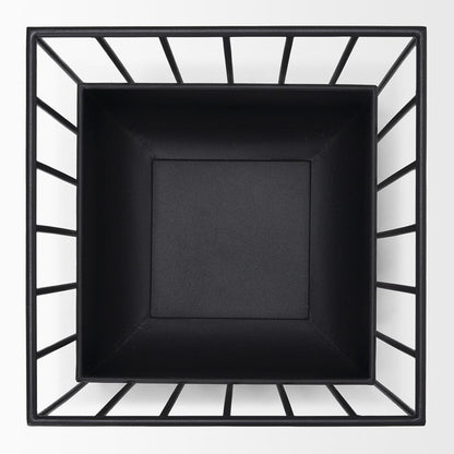 Mercana - Verna Matte Black Wire Cage Metal Planters (Set of 2) - 70536_CLOSEOUT view 5