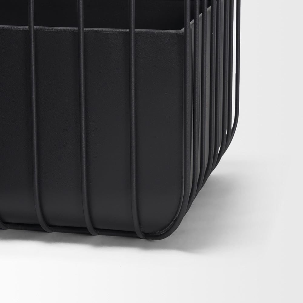 Mercana - Verna Matte Black Wire Cage Metal Planters (Set of 2) - 70536_CLOSEOUT view 8