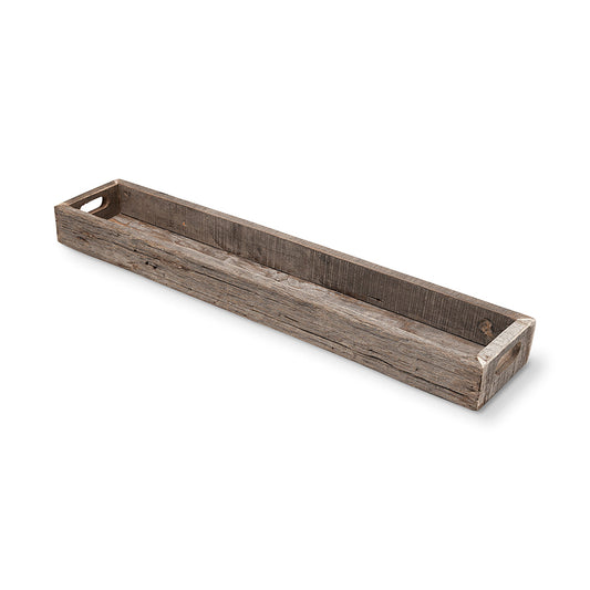 Mercana - Vernon Large 36L x 7W Brown Reclaimed Wood Tray - 68859 view 1