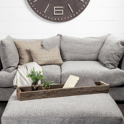 Mercana - Vernon Large 36L x 7W Brown Reclaimed Wood Tray - 68859 view 7