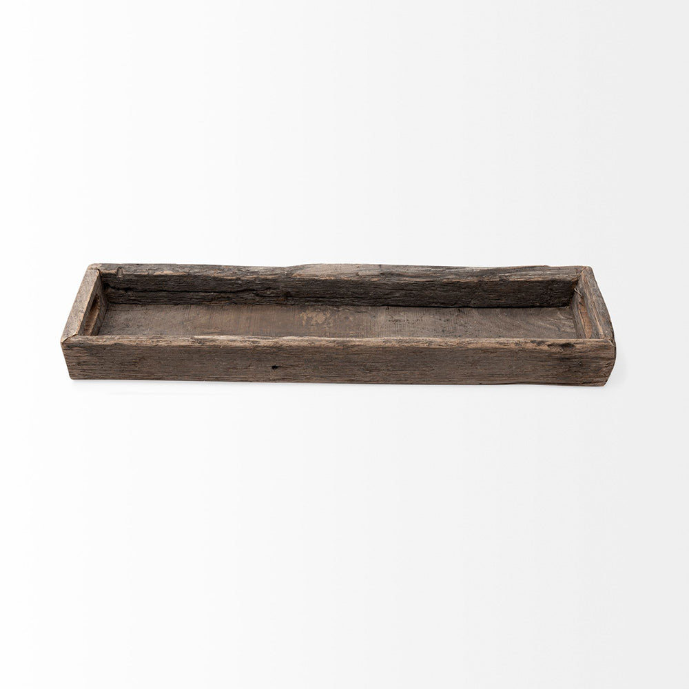 Mercana - Vernon Medium 30L x 7W Brown Reclaimed Wood Tray - 68858 view 4