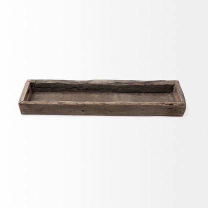 Mercana - Vernon Medium 30L x 7W Brown Reclaimed Wood Tray - 68858 view 4