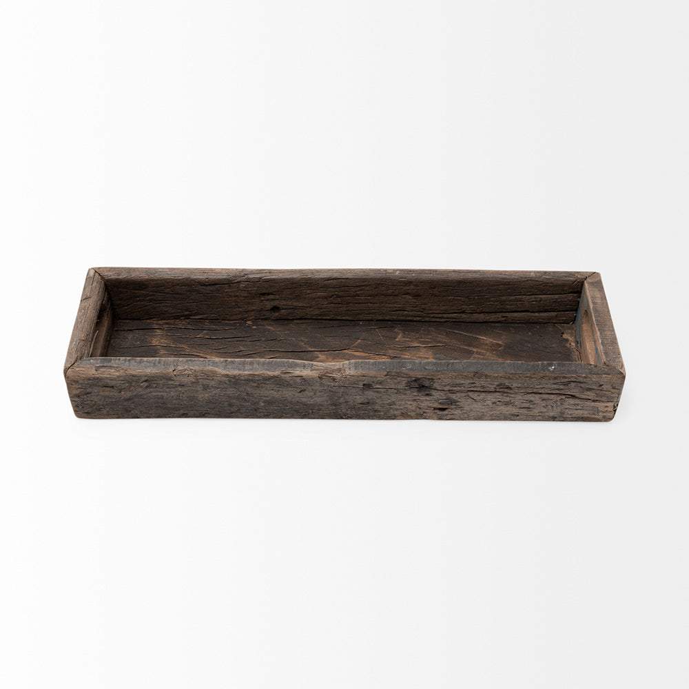 Mercana - Vernon Small 24L x 7W Brown Reclaimed Wood Tray - 68860 view 2