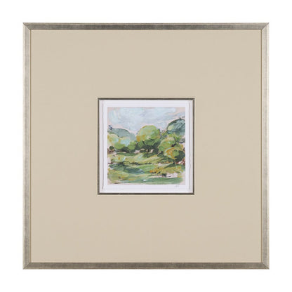 Mercana - Vibrant View I by Mercana Studio a Hand Embelished Textured Framed Art Print Matted under Glass - 15428 view 1