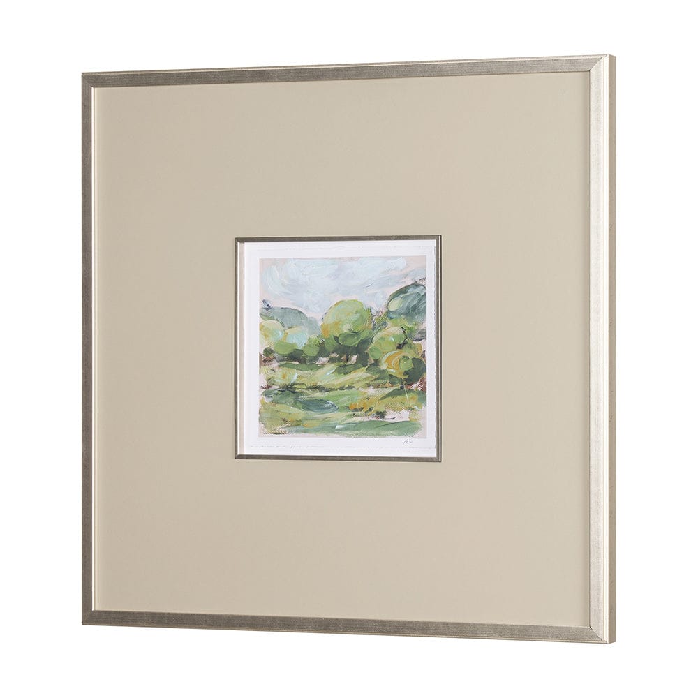 Mercana - Vibrant View I by Mercana Studio a Hand Embelished Textured Framed Art Print Matted under Glass - 15428 view 2