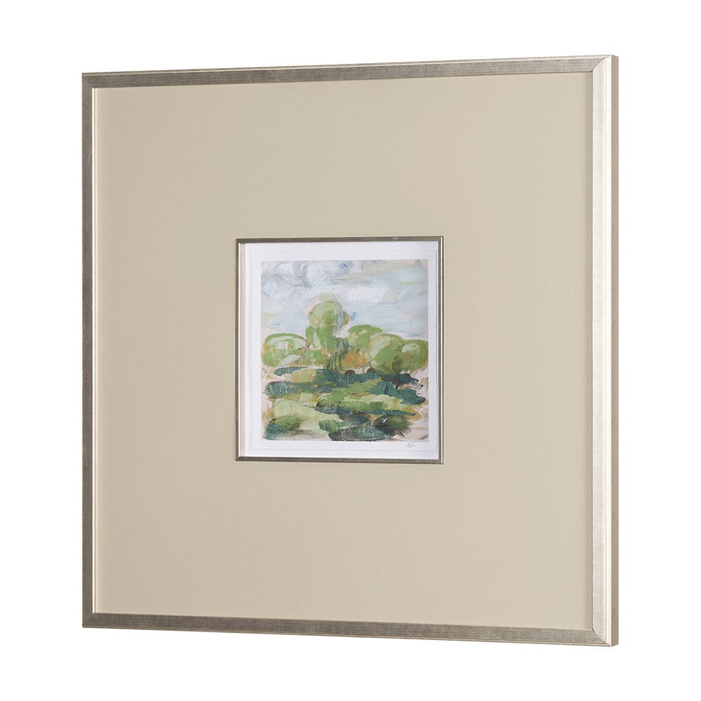 Mercana - Vibrant View II by Mercana Studio a Hand Embelished Textured Framed Art Print Matted under Glass - 15429 view 2