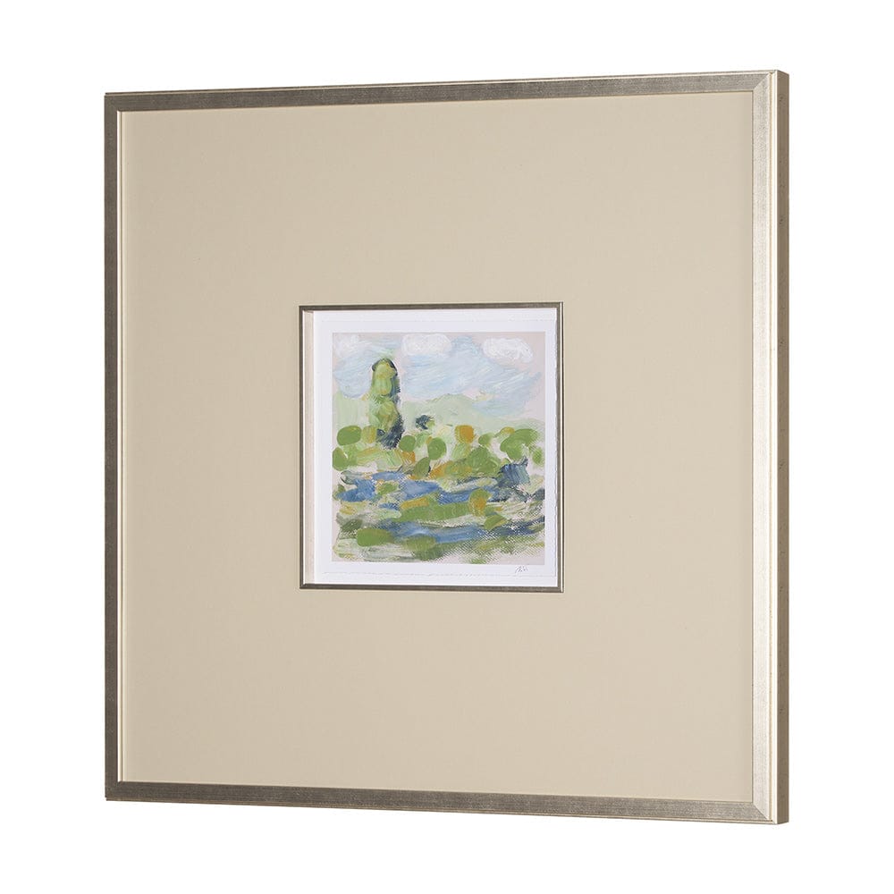 Mercana - Vibrant View III by Mercana Studio a Hand Embelished Textured Framed Art Print Matted under Glass - 15430 view 2