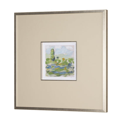 Mercana - Vibrant View III by Mercana Studio a Hand Embelished Textured Framed Art Print Matted under Glass - 15430 view 2