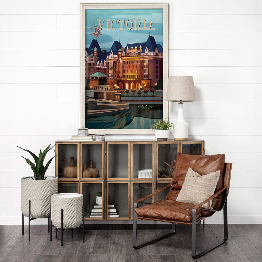 Mercana - Victoria Go Canada XL by Mercana Studio a Hand Embellished Decograph Framed Art Print under Glass - 13728 view 6