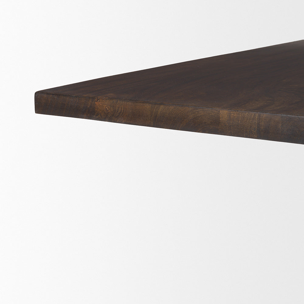 Mercana - Viktor 55"L Dark Brown Solid Wood Coffee Table - 69963_CLOSEOUT view 7