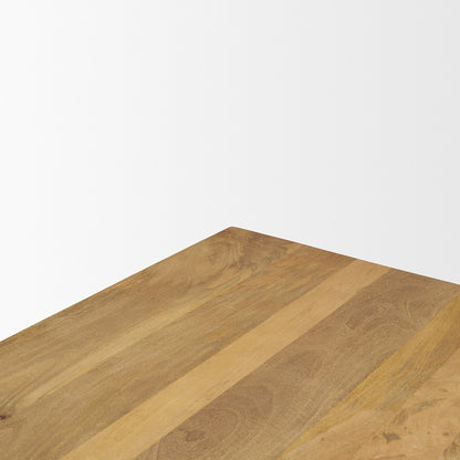 Mercana - Viktor 55"L Light Brown Solid Wood Coffee Table - 69958_CLOSEOUT view 5