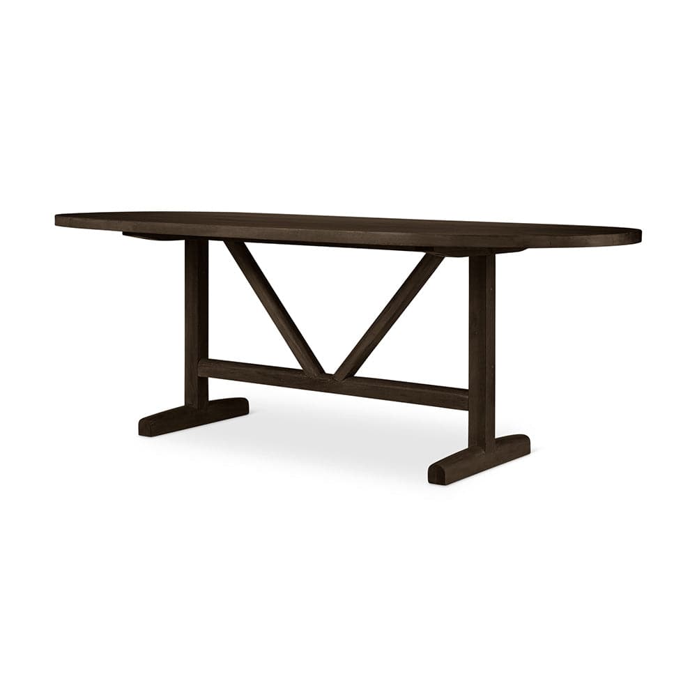 Mercana - Viktor 84" Dark Brown Solid Wood Dining Table - 69957-AB view 1