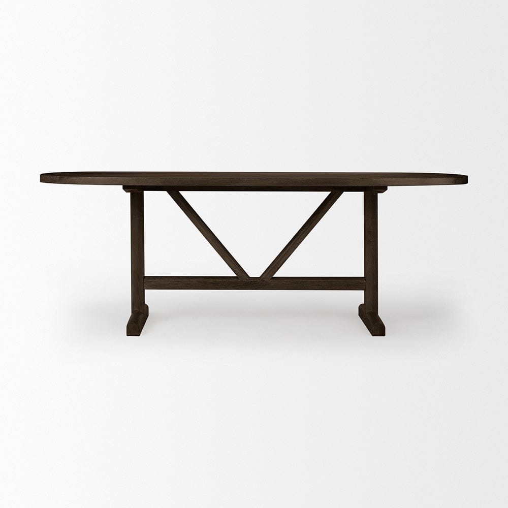 Mercana - Viktor 84" Dark Brown Solid Wood Dining Table - 69957-AB view 2