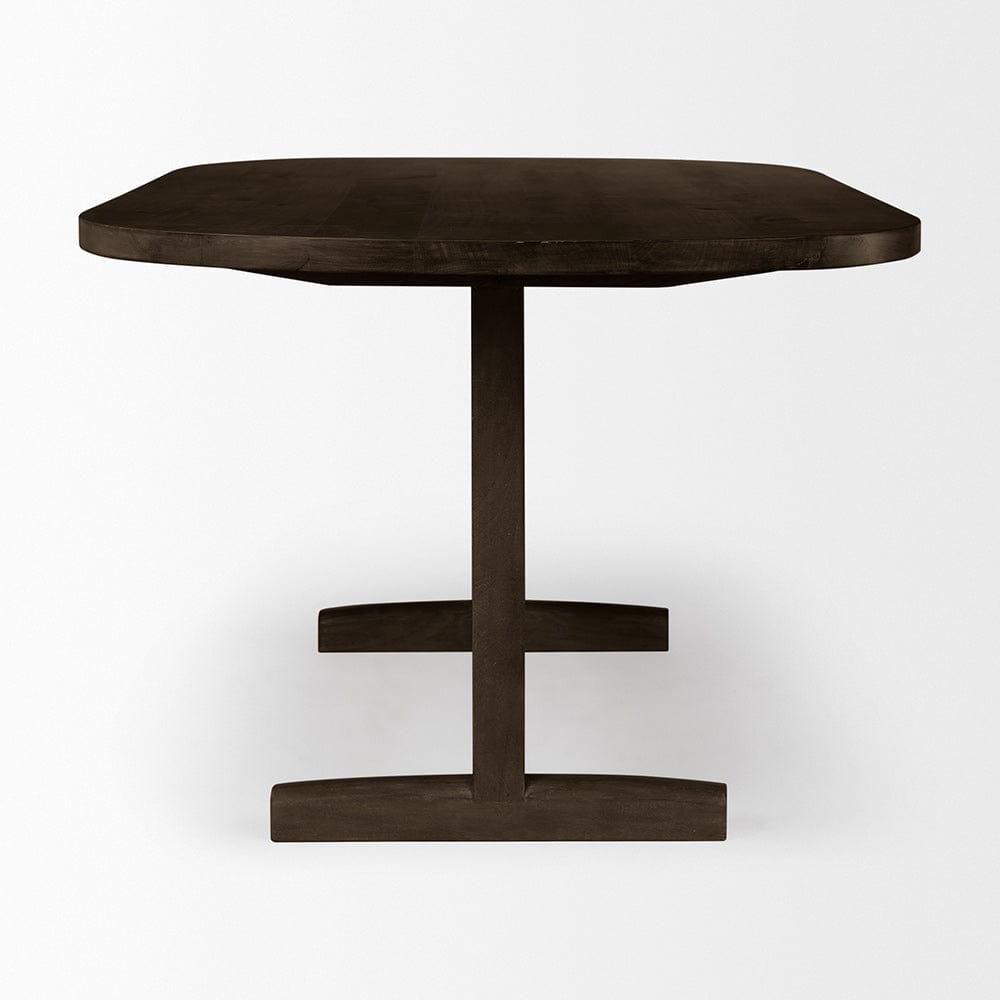 Mercana - Viktor 84" Dark Brown Solid Wood Dining Table - 69957-AB view 3