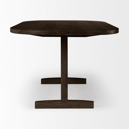 Mercana - Viktor 84" Dark Brown Solid Wood Dining Table - 69957-AB view 3