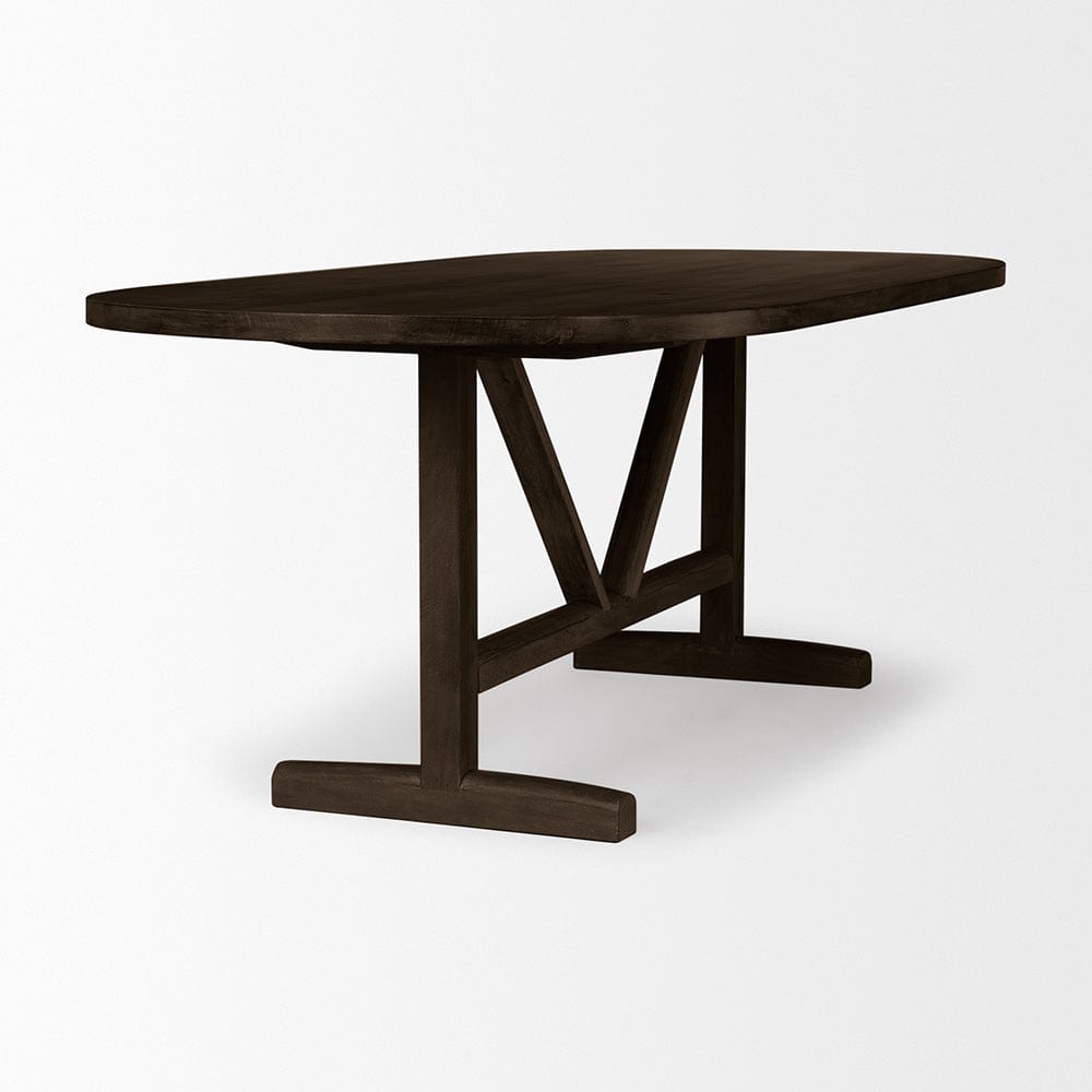 Mercana - Viktor 84" Dark Brown Solid Wood Dining Table - 69957-AB view 4