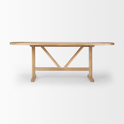 Mercana - Viktor 84"L Light Brown Solid Wood Dining Table - 69959-AB view 2