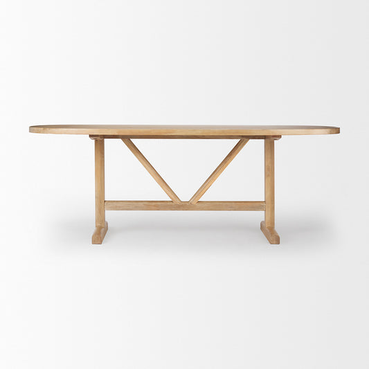 Mercana - Viktor 84"L Light Brown Solid Wood Dining Table - 69959-AB view 2