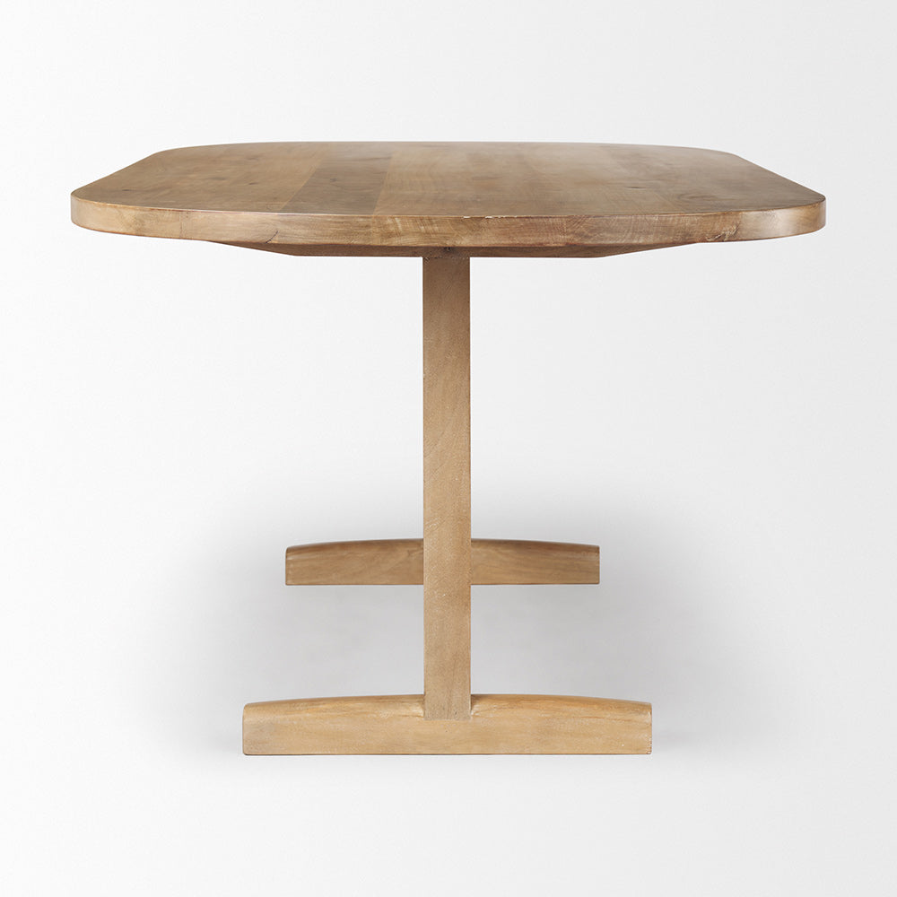 Mercana - Viktor 84"L Light Brown Solid Wood Dining Table - 69959-AB view 3