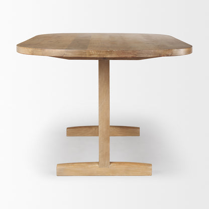 Mercana - Viktor 84"L Light Brown Solid Wood Dining Table - 69959-AB view 3