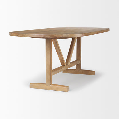Mercana - Viktor 84"L Light Brown Solid Wood Dining Table - 69959-AB view 4
