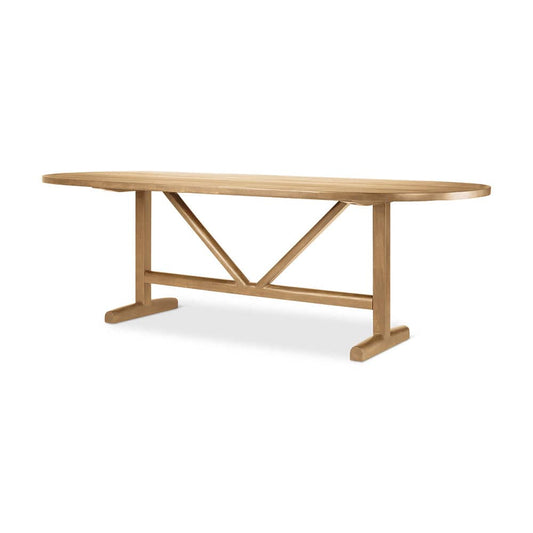 Mercana - Viktor 94"L Light Brown Solid Wood Dining Table - 69956-AB view 1