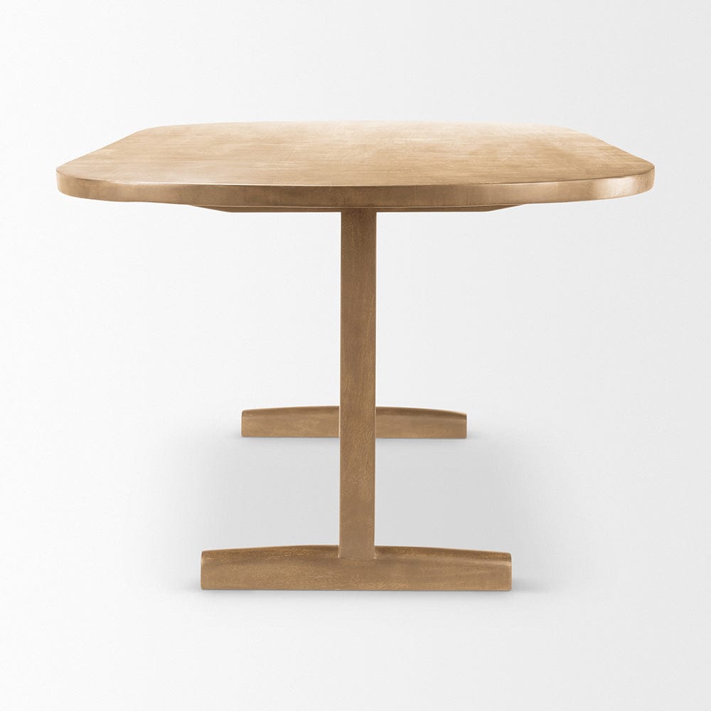 Mercana - Viktor 94"L Light Brown Solid Wood Dining Table - 69956-AB view 3
