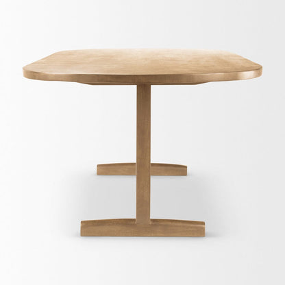 Mercana - Viktor 94"L Light Brown Solid Wood Dining Table - 69956-AB view 3