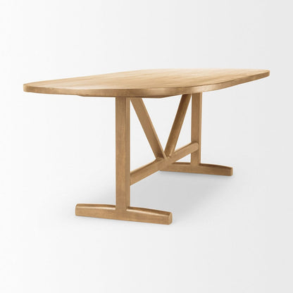 Mercana - Viktor 94"L Light Brown Solid Wood Dining Table - 69956-AB view 4