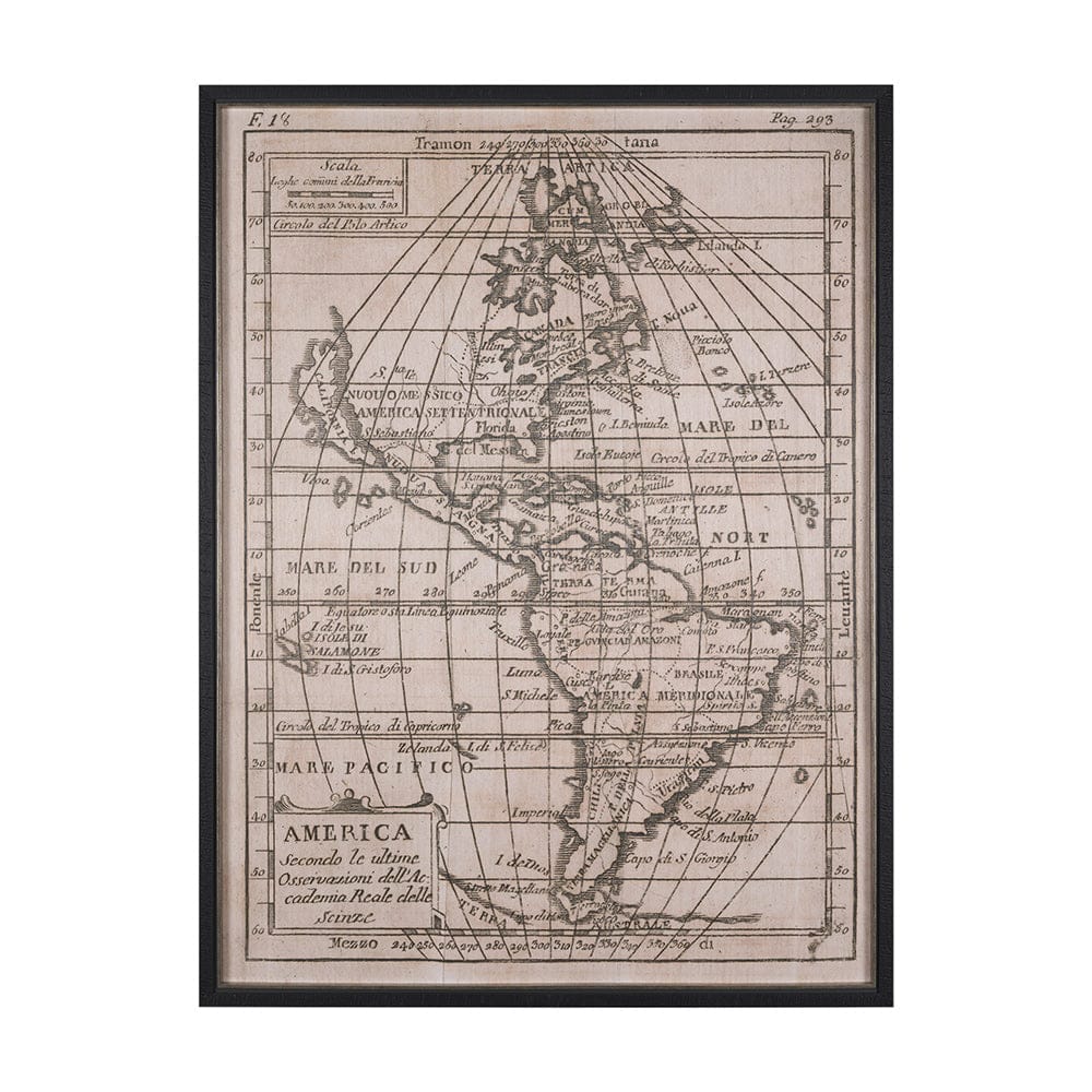 Mercana - Vintage America by Wild Apple Portfolio a Hand Embellished Framed Art Print - 15708 view 1
