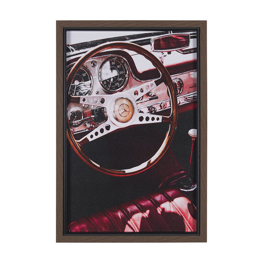 Mercana - Vintage Car by Magda Izzard a Hand Embellished Framed Art Print - 15738 view 1