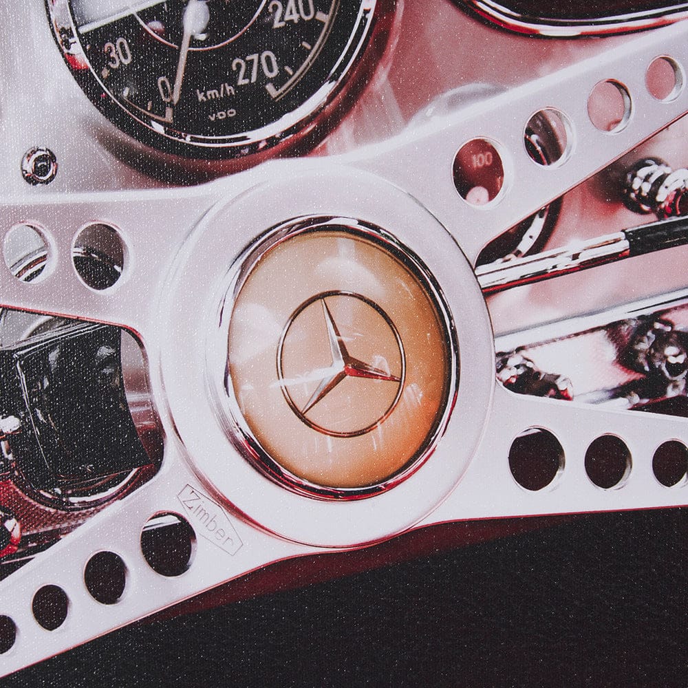 Mercana - Vintage Car by Magda Izzard a Hand Embellished Framed Art Print - 15738 view 6