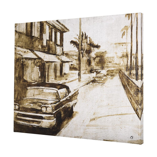 Mercana - Vintage Car Picture I by Mercana Studio a Hand Embellished Textured Canvas - 102509-L view 2