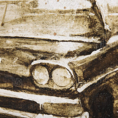Mercana - Vintage Car Picture I by Mercana Studio a Hand Embellished Textured Canvas - 102509-L view 7