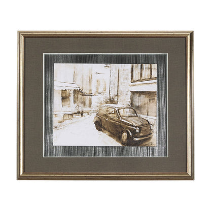 Mercana - Vintage Car Picture II by Mercana Studio Hand Embellished Framed Art Print Matted under Glass - 14710 view 1