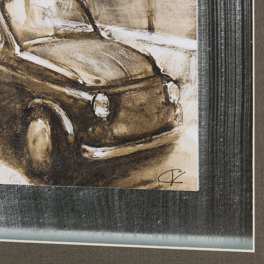 Mercana - Vintage Car Picture II by Mercana Studio Hand Embellished Framed Art Print Matted under Glass - 14710 view 6