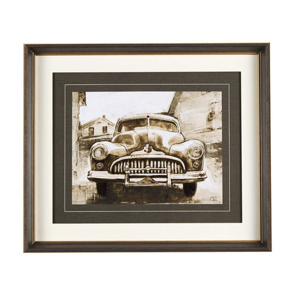 Mercana - Vintage Car Picture III by Mercana Studio Hand Embellished Framed Art Print Matted under Glass - 14707 view 1