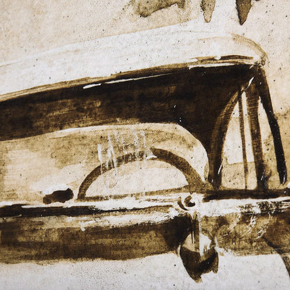 Mercana - Vintage Car Picture IV by Mercana Studio a Hand Embellished Textured Canvas - 102512-S view 7