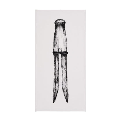 Mercana - Vintage Cloth Peg I by Mercana Studio a Hand Embellished Textured Canvas - 102426-L view 1
