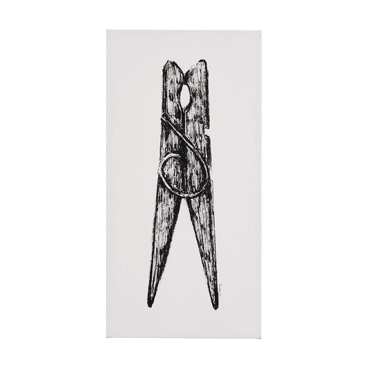 Mercana - Vintage Cloth Peg II by Mercana Studio a Hand Embellished Textured Canvas - 102427-L view 1