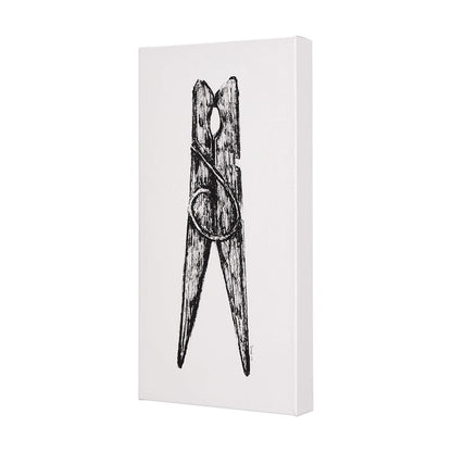 Mercana - Vintage Cloth Peg II by Mercana Studio a Hand Embellished Textured Canvas - 102427-L view 2